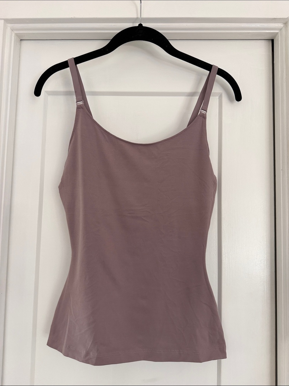 SPANX SZL Women’s Mauve Scoop Neck Spaghetti Strap Tank Top.